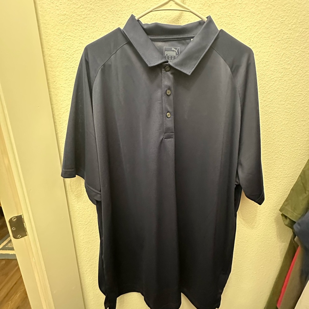 Puma Men's Dark Blue Polo Shirt